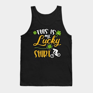 Mountain biking This is My Lucky Shirt St Patrick's Day Tank Top